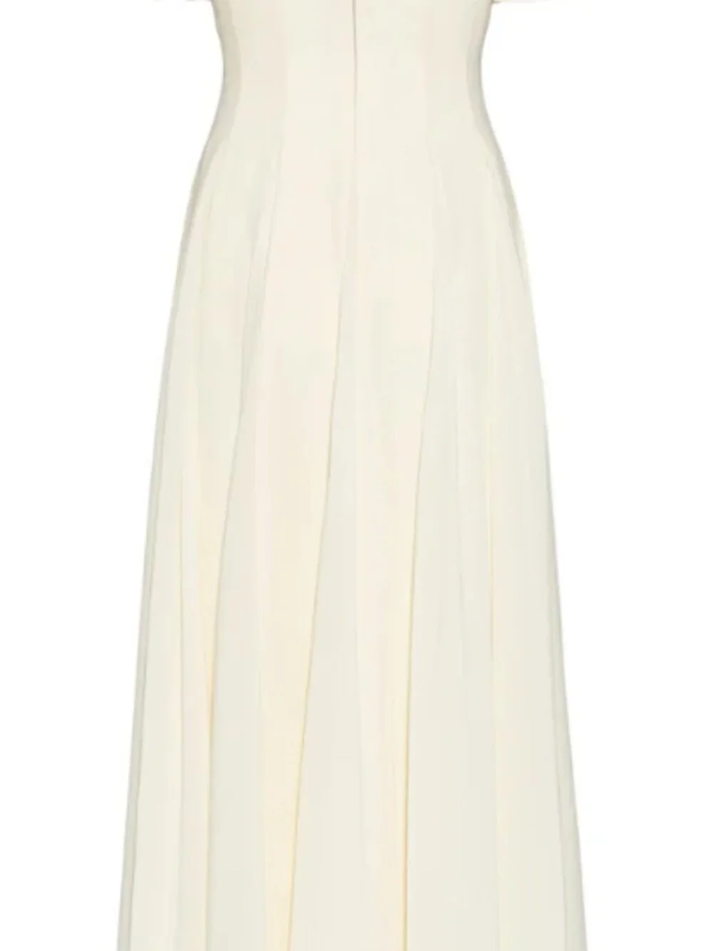 Murlong Cres - Alette Maxi Dress Flutter Sleeves - Ivory - Brand New/Never Worn